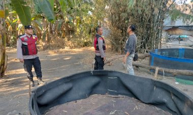 Tindak-Lanjuti-Dumas,-Polsek-Porong-Datangi-Lokasi-Dugaan-Adu-Ayam-di-Pamotan
