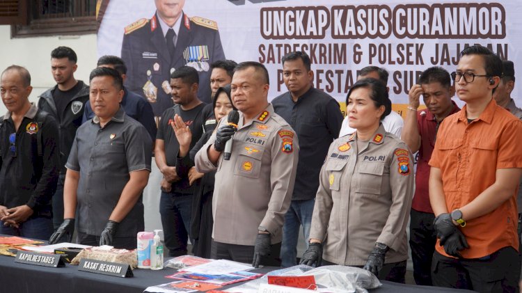 Dua Bulan Polrestabes Surabaya Berhasil Ungkap 54 Kasus Curanmor, 41 Pelaku dan 6 Penadah Diamankan