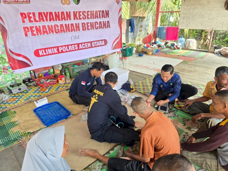 Polri Hadir Jaga Asa di Tengah Bencana Ratusan Warga Aceh Terima Layanan Bakti Kesehatan Ops Aman Nusa II
