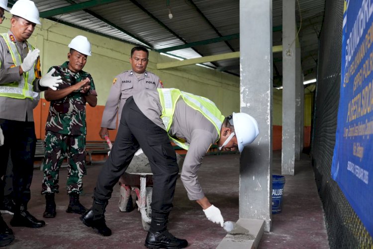 Perkuat Program MBG, Kapolresta Sidoarjo Ground Breaking SPPG di Desa Kedung Cangkring
