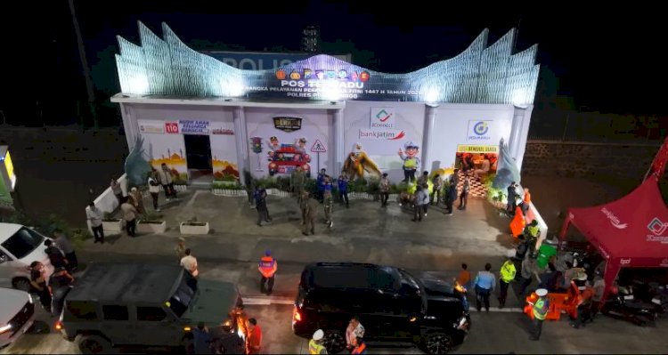 Dibangun Mirip IKN, Posyan Polres Probolinggo Manjakan Pemudik Dengan Berbagai Fasilitas Layanan Gratis