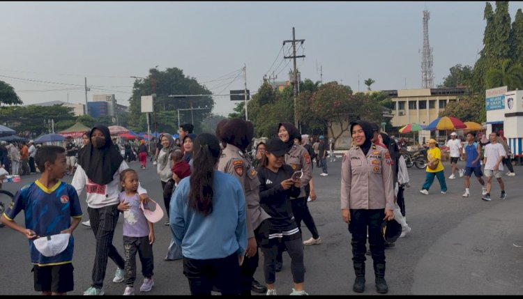 Harkamtibmas, Polresta Sidoarjo Maksimalkan Patroli Polwan Jenggala Presisi