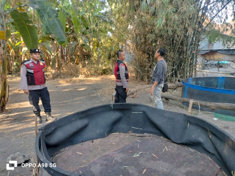Tindak Lanjuti Dumas, Polsek Porong Datangi Lokasi Dugaan Adu Ayam di Pamotan